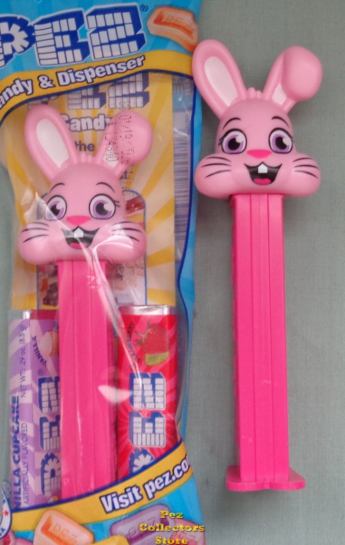 (image for) 2021 Pink Floppy Ear Bunny Pez Loose - Click Image to Close