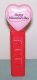 (image for) 1996 Original Happy Valentines Day Heart Pez Pink on Red loose