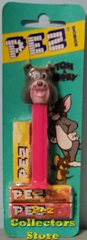 (image for) Spike Pez on Neon Pink Stem Mint on European Tom and Jerry Card