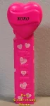 (image for) 2005 XOXO Heart Pez Pink printed stem Loose