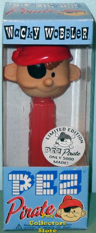 (image for) Pez Pal Pirate Wacky Wobbler In Package Limited Edition - Click Image to Close