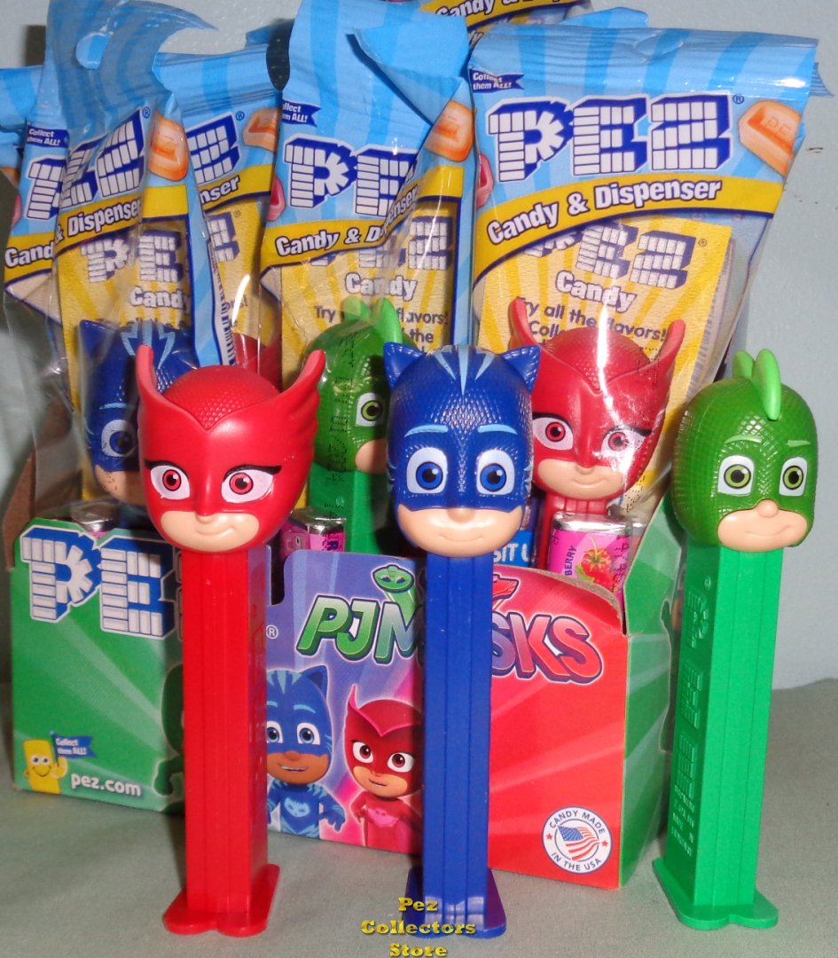 (image for) PJ Masks Pez Catboy, Gekko and Owlette Set MIB - Click Image to Close