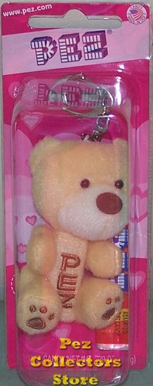 (image for) 2011 Pez Valentines Plush Yellow Teddy Bear