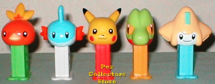 (image for) Set 004 Pokemon 1 Mini Pez Dispenser Set of 5