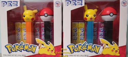 (image for) Pokemon Pikachu and Pokeball Pez Twin Pack Pair