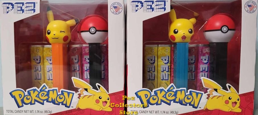 (image for) Pokemon Pikachu and Pokeball Pez Twin Pack Pair