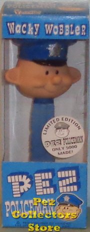 (image for) Pez Pal Policeman Wacky Wobbler In Package Limited Edition - Click Image to Close