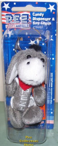 (image for) Political Donkey Plush Pez Keychain