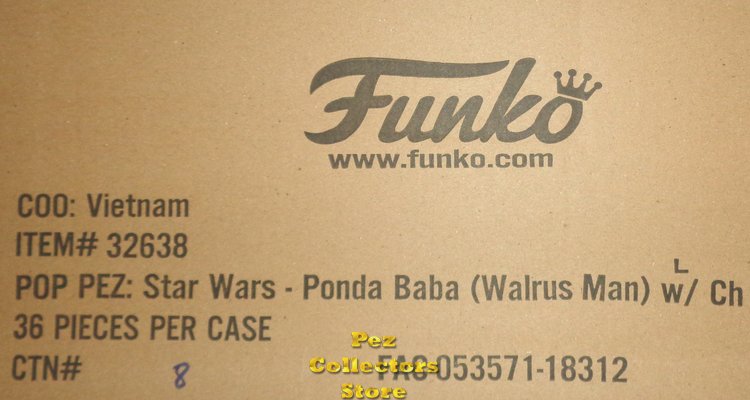 (image for) Star Wars Ponda Boba (Spelling Error) CHASE Funko POP!+PEZ - Click Image to Close