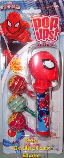 (image for) Spiderman Pop Ups with Chupa Chups Lollipop - Click Image to Close