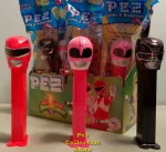 Mighty Morphin Power Ranger Pez Set of 3 Red, Black and Pink MIB
