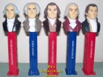 (image for) LOOSE USA Presidential Pez Series Volume 1 Set - 1789 to 1825