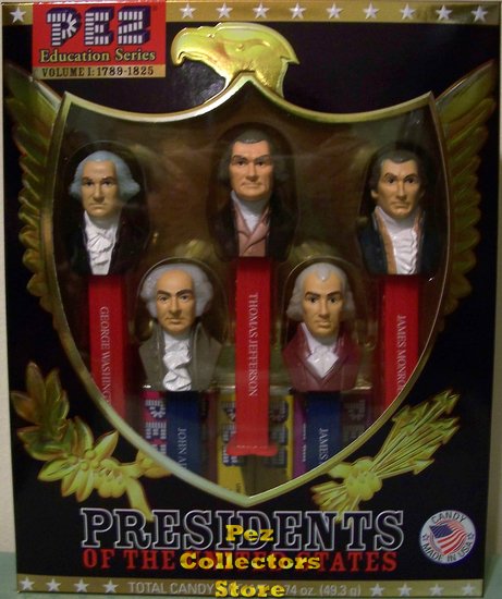 (image for) Boxed Set USA Presidential Pez Series Volume 1 - 1789 to 1825 - Click Image to Close