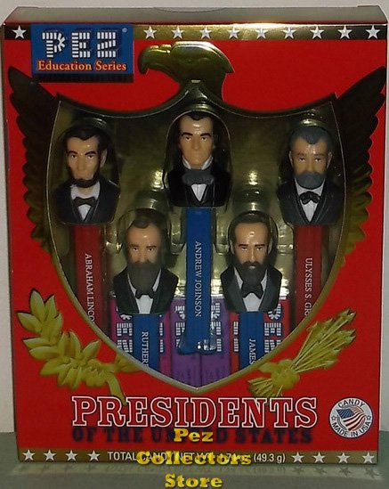 (image for) Boxed Set USA Presidential Pez Series Volume 4 - 1861 to 1881
