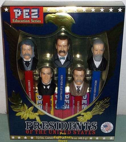 (image for) Boxed Set USA Presidential Pez Series Volume 5 - 1881 to 1909