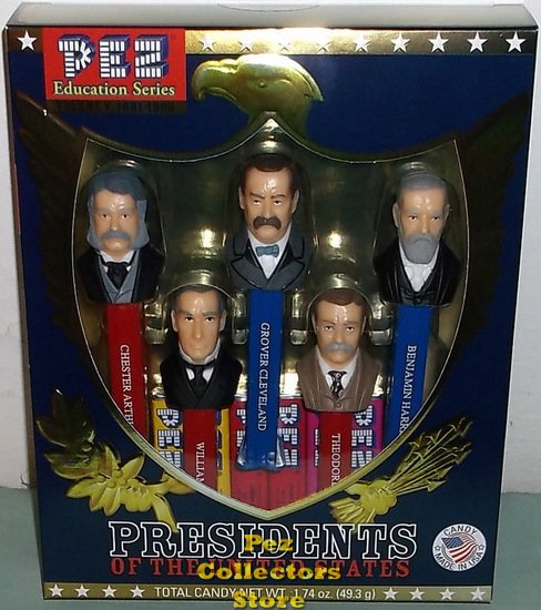 (image for) Boxed Set USA Presidential Pez Series Volume 5 - 1881 to 1909