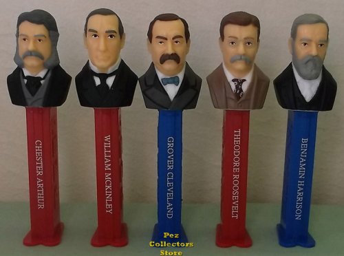 (image for) LOOSE USA Presidential Pez Series Volume 5 Set - 1881 to 1909