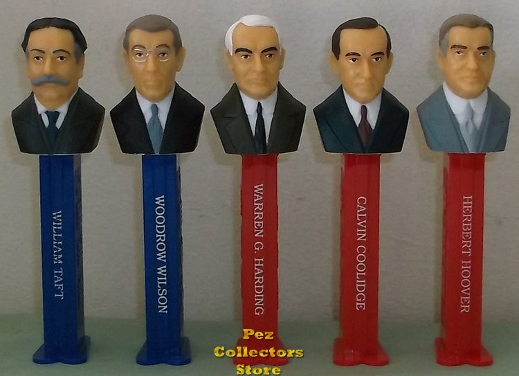 Modal Additional Images for Boxed Set USA Presidential Pez Series Volume 6 - 1909 to 1933