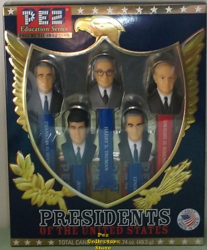 (image for) Boxed Set USA Presidential Pez Series Volume 7 - 1933 to 1969