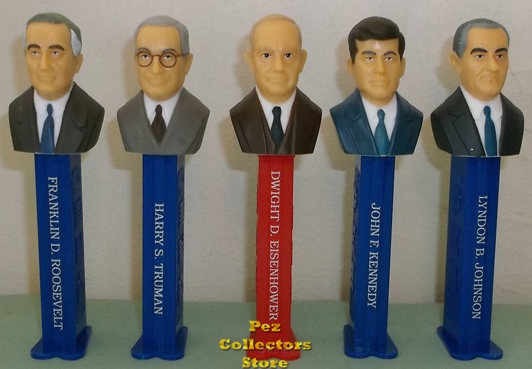 Modal Additional Images for Boxed Set USA Presidential Pez Series Volume 7 - 1933 to 1969