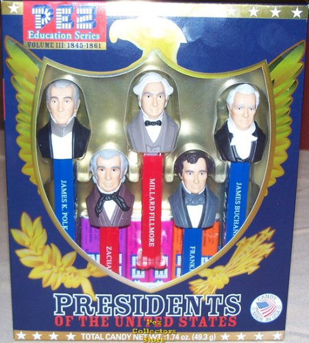 (image for) Boxed Set USA Presidential Pez Series Volume 3 - 1845 to 1861