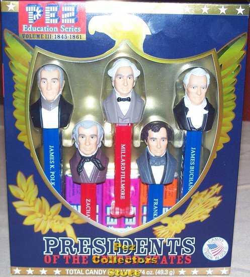 (image for) Boxed Set USA Presidential Pez Series Volume 3 - 1845 to 1861 - Click Image to Close