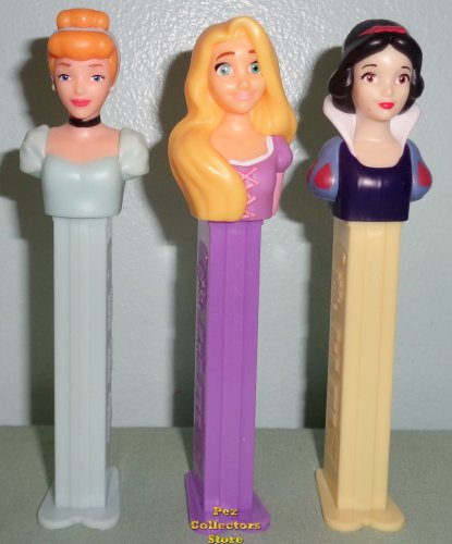 (image for) 2022 Revised Cinderella Rapunzel Snow White Princess Pez Loose