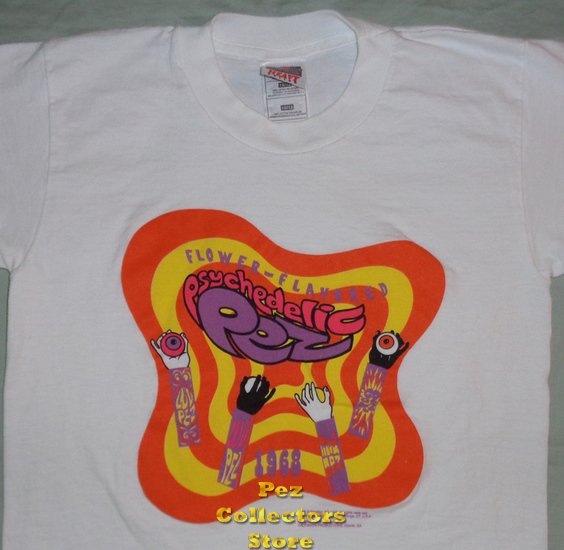Psychedelic Eye Pez Flower Flavored T-Shirt size Youth 14-16 - $12.00 : Pez  Collectors Store, The Ultimate Pez Shopping Site!