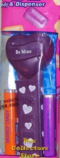 (image for) 2008 Purple Valentines Heart - Block Font Be Mine MIB