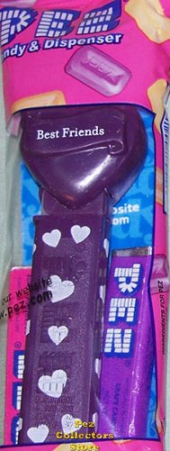 (image for) 2008 Purple Valentines Heart - Block Font Best Friends