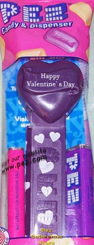 (image for) 2008 Purple Valentines Heart - Block Font Happy Valentines Day