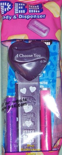 (image for) 2008 Purple Valentines Heart - Block Font I Choose You MIB