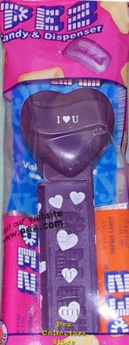 (image for) 2008 Purple Valentines Heart - Block Font I (heart) U MIB