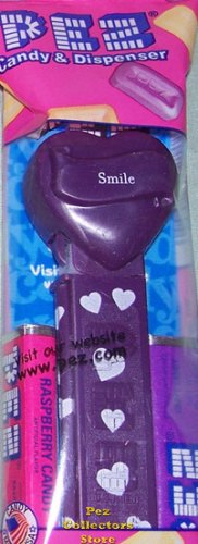 (image for) 2008 Purple Valentines Heart - Block Font Smile MIB