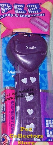 (image for) 2008 Purple Valentines Heart - Block Font Smile MIB