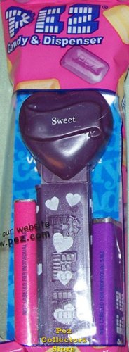 (image for) 2008 Purple Valentines Heart - Block Font Sweet MIB