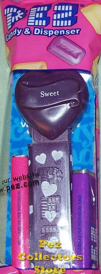 (image for) 2008 Purple Valentines Heart - Block Font Sweet MIB