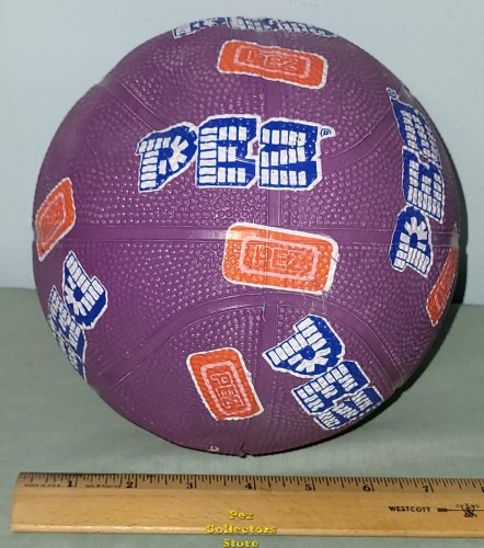 (image for) PEZ 7" Basketball Purple with Orange Pez Candies 2007 Good Stuff