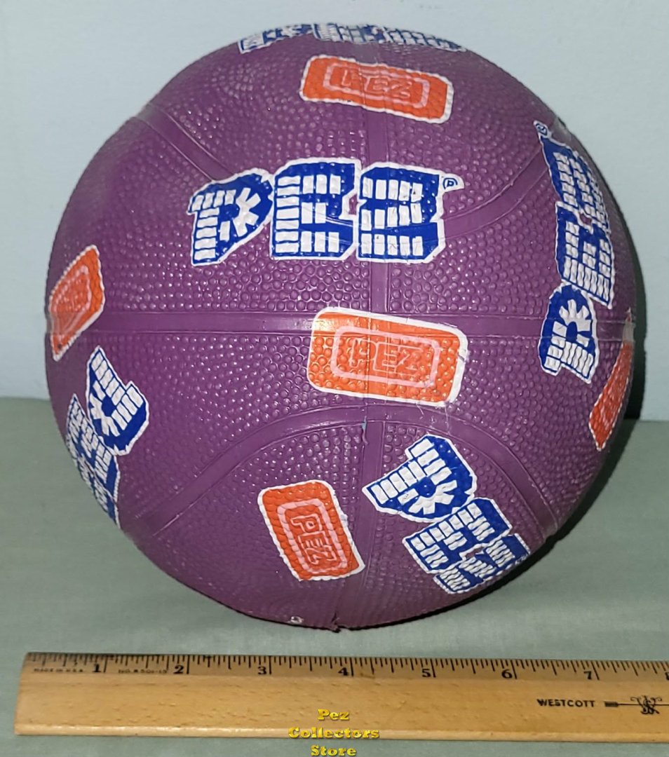 (image for) PEZ 7" Basketball Purple with Orange Pez Candies 2007 Good Stuff