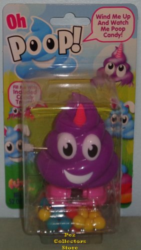 (image for) Oh Poop! Purple Poop Unicorn Wind-up Walking Pooper MOC