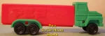 (image for) D Series Truck R1 Green Cab on Red Trailer Pez