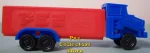 D Series Truck R2 Blue Cab on Red Trailer Pez