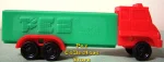 (image for) D Series Truck R3 Red Cab on Green Trailer Pez