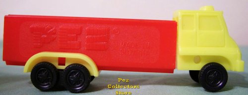 (image for) D Series Truck R3 Yellow Cab on Red Trailer Pez