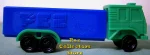 (image for) D Series Truck R4 Green Cab on Blue Trailer Pez