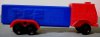 (image for) D Series Truck R4 Red Cab on Blue Trailer Pez