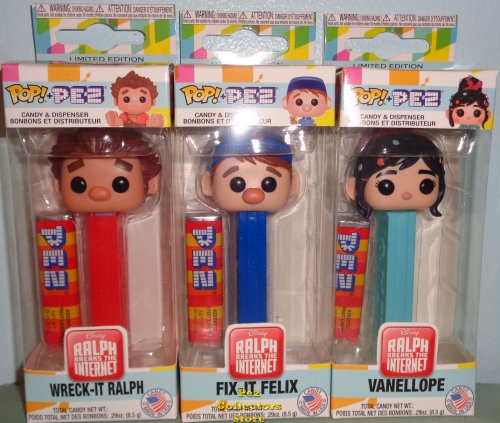 (image for) Wreck It Ralph, Vanelope & Fix it Felix POP!+PEZ Bundle