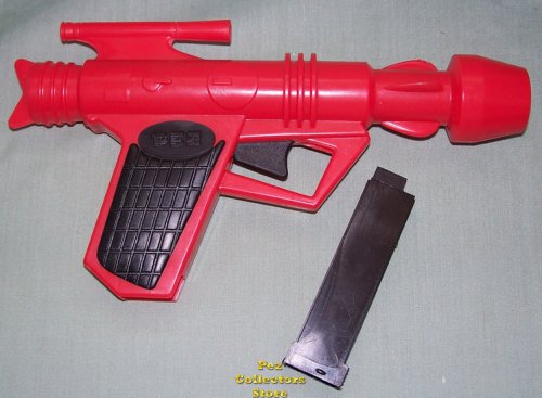 (image for) 1980s version Red Pez Space Gun from 1990s 'find'