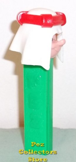 (image for) Red Band Sheik WHITE Soft Burnoose Pez Pal Vintage 3.4 Green NF Pez - Click Image to Close