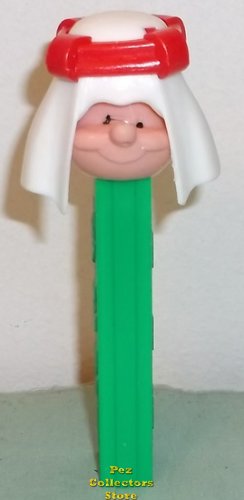 (image for) Red Band Sheik WHITE Soft Burnoose Pez Pal Vintage 3.4 Green NF Pez